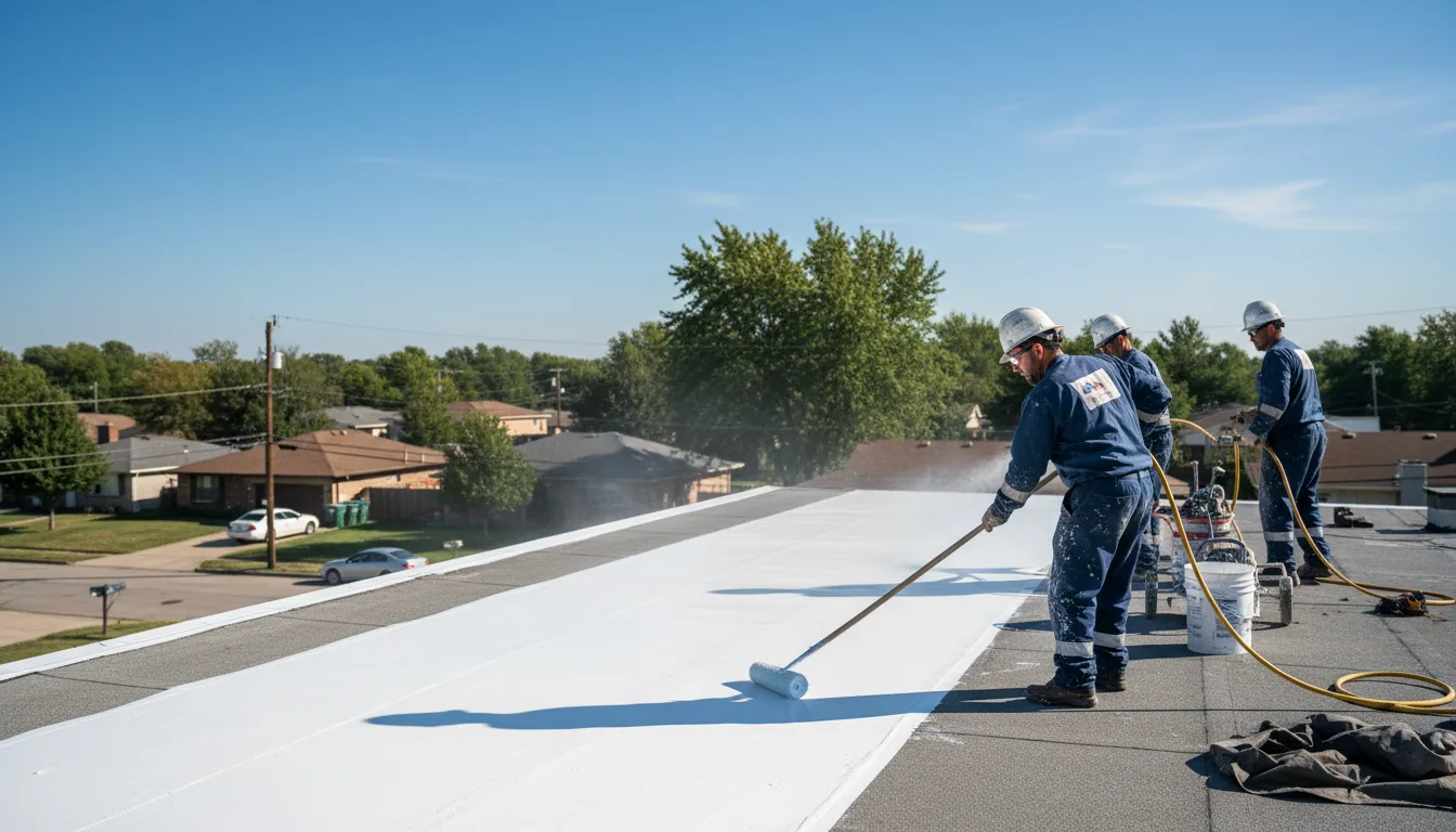 Commercial roof coating in Saint Johns, OH near me